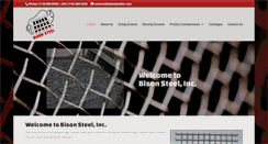 Desktop Screenshot of bisonsteelinc.com